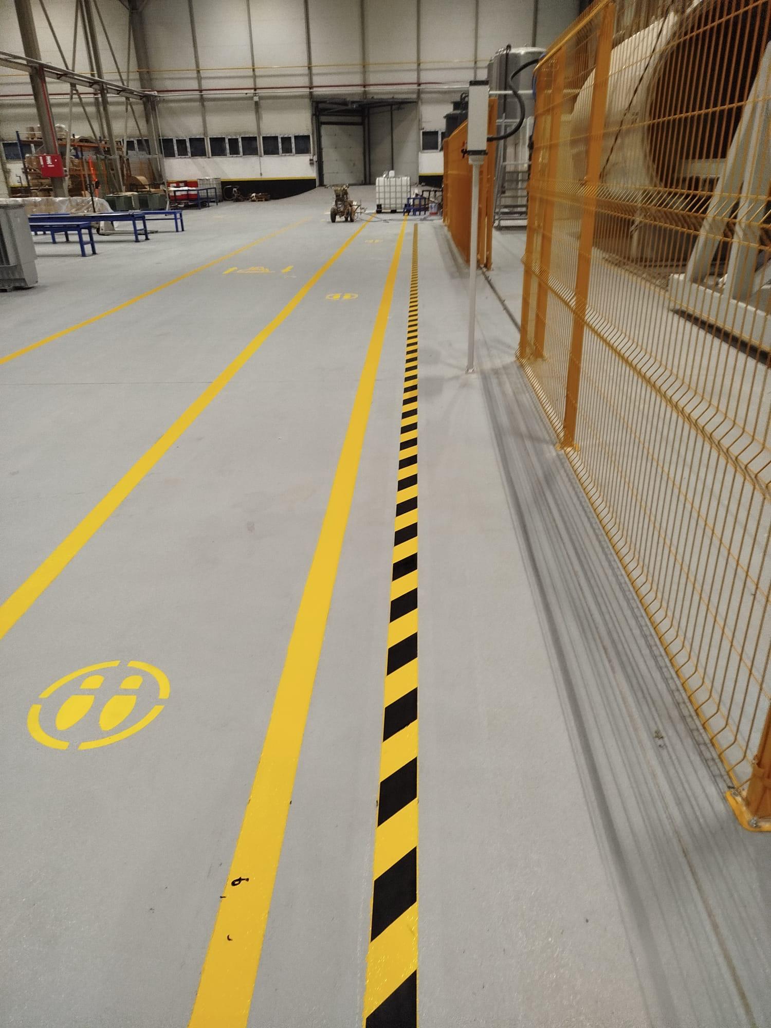 İş güvenliği ve trafik güvenliği ekipmanı uygulaması