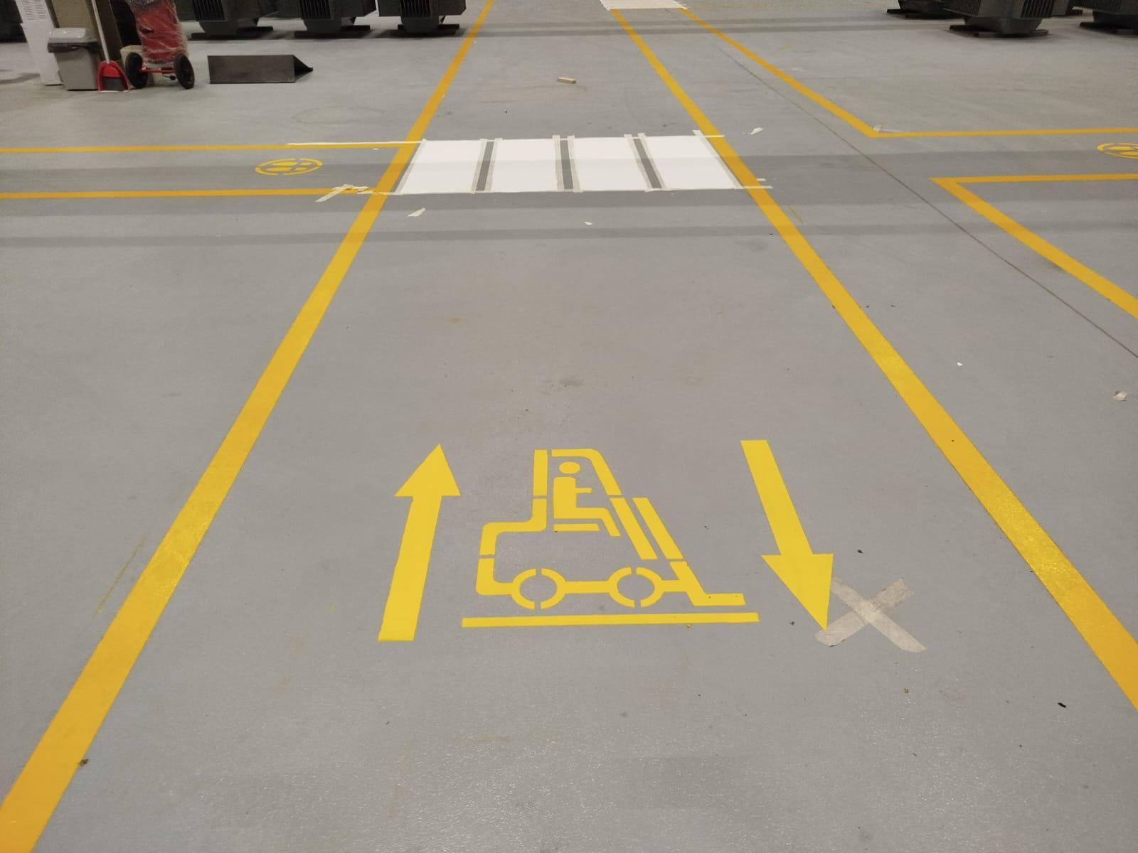 Yaya ve trafik yön çizgisi uygulaması