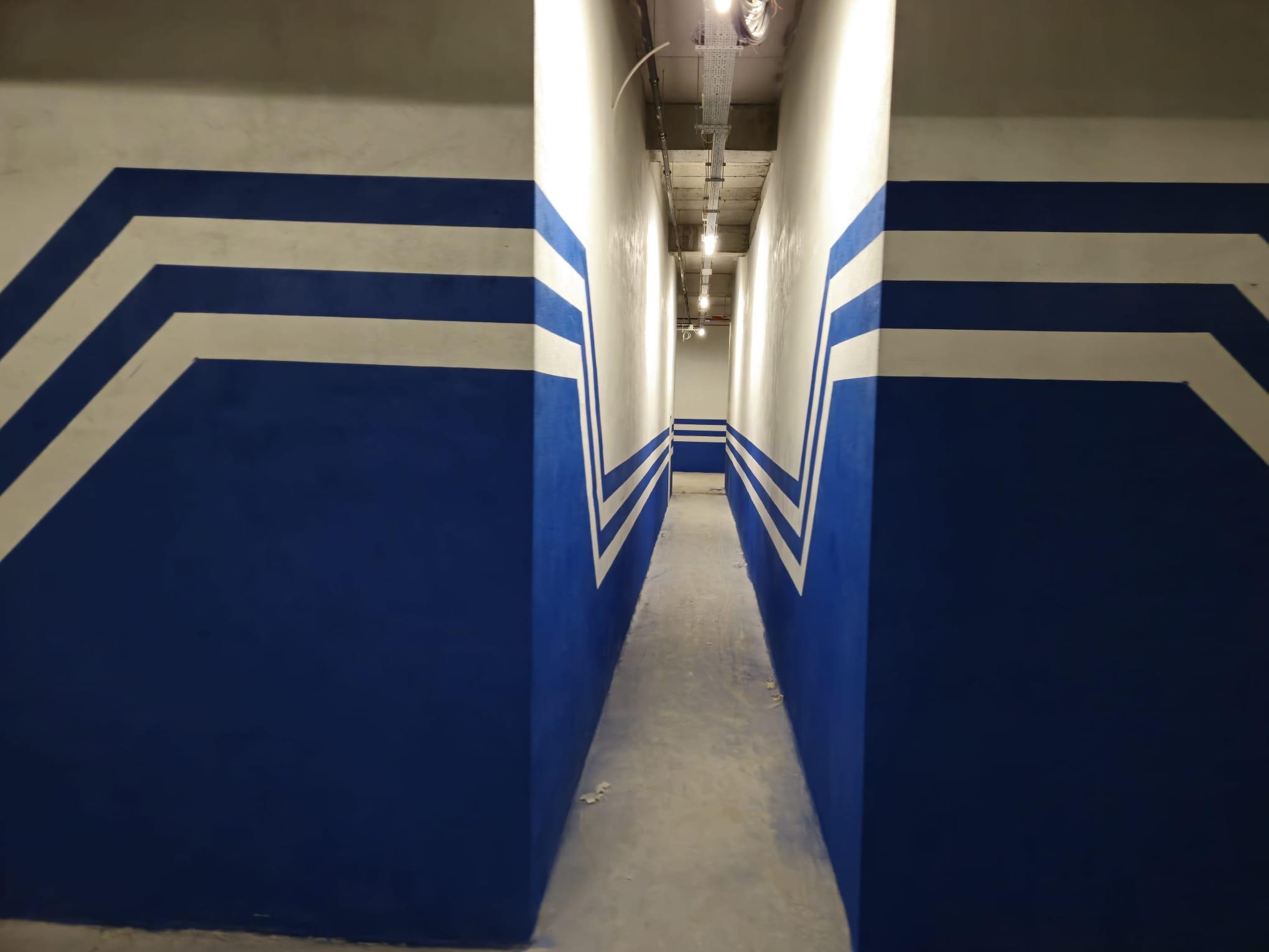 Otopark zemin çizgi ve yönlendirme uygulaması