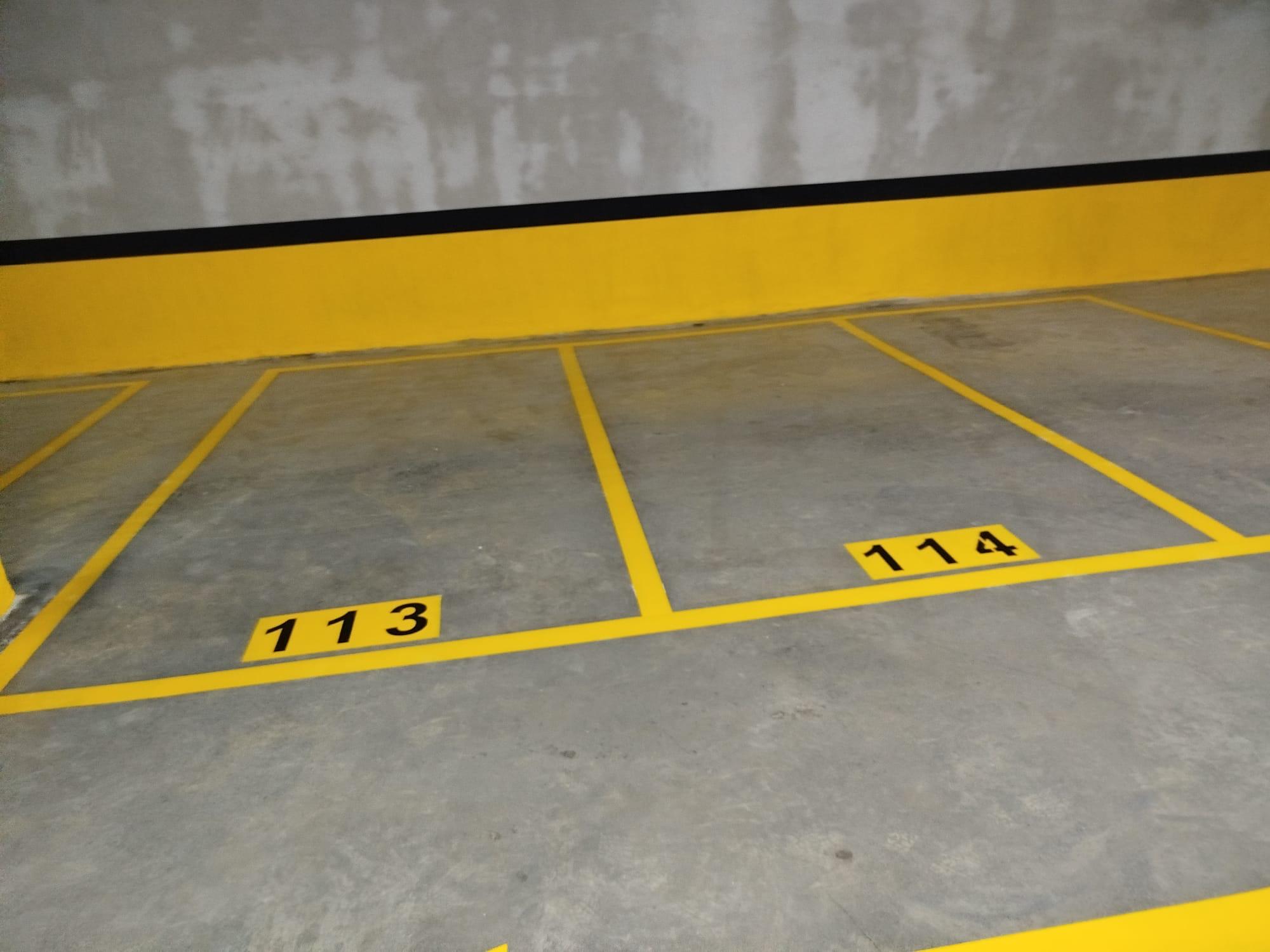 Otopark zemin çizgi ve yönlendirme uygulaması
