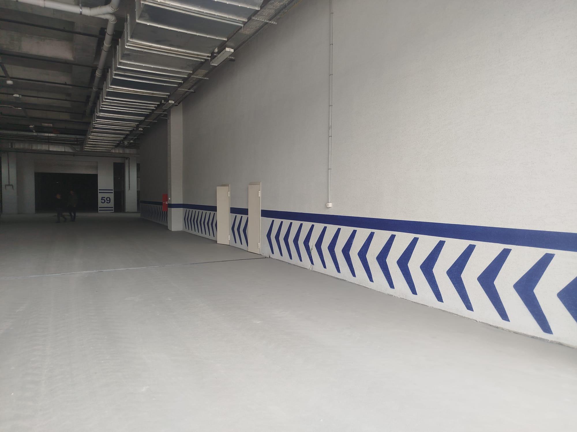 Otopark zemin çizgi ve yönlendirme uygulaması