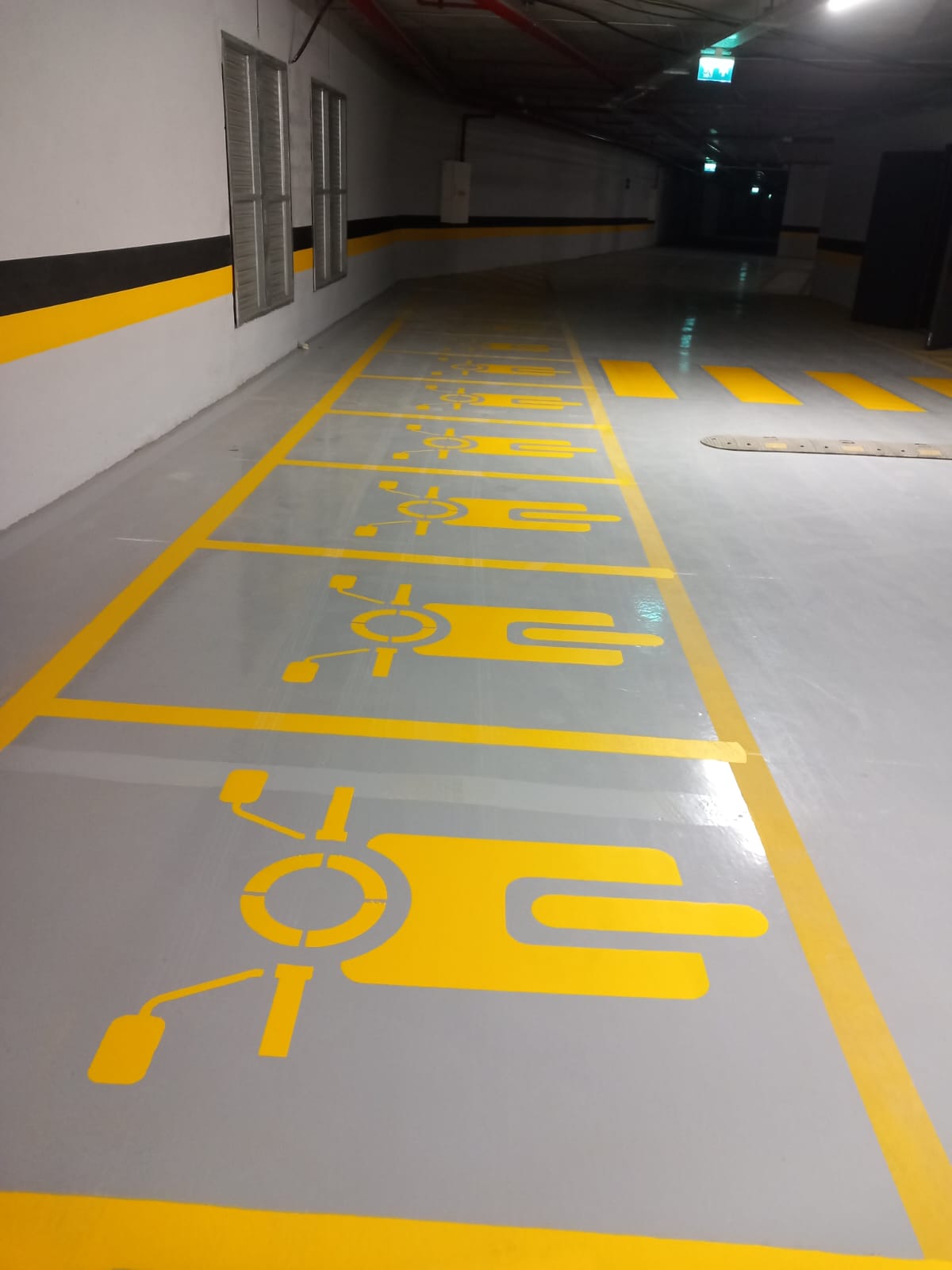 Yaya ve trafik yön çizgisi uygulaması